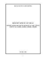 Định mức kinh tế kĩ thuật