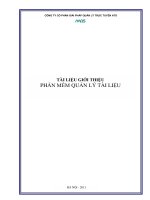 Tài liệu giới thiệu phần mềm quản lý tài liệu