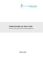 Thông số nhân lực trực tuyến