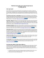 Thiết kế dự án hiệu quả: Lập kế hoạch dự án