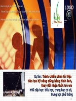 Dự án trình chiếu phim tài liệu đào tạo kĩ năng sống bằng hình ảnh, thay đổi nhận thức trẻ em