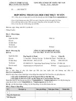 Hợp đồng tham gia hội chợ trực tuyến