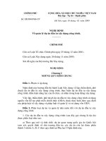 12/2009/NĐ-CP: Quản lý dự án đầu tư xây dựng công trình