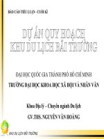 Báo cáo dự án quy hoạch khu du lịch bãi trường