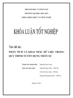 Phân tích và khai thác dữ liệu trong quy trình tuyển dụng nhân sự