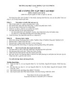 De cuong on tap nganh To chuc va quan ly VT