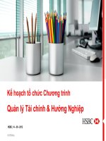 Quản lý tài chính và hướng nghiệp