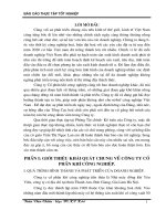 Báo cáo tổng hợp về hoạt động sản xuất kinh doanh &tài chính - kế toán của Công ty cổ phần khí công nghiệp