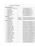 Sở tài nguyên và môi trường