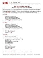 Bảng giá dịch vụ Online Marketing