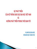 Sự phát triển của hệ thống giáo dục Việt nam và hướng phát triển trong thời gian tới