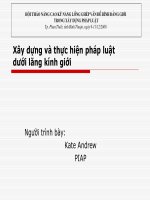 Xây dựng và thực hiện pháp luật dưới lăng kính giới