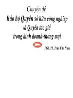 Bản quyền sở hữu công nghiệp và quyền tác giả trong kinh doan thương mại