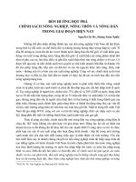 Bốn hướng đột quá chính sách nông nghiệp, nông thôn và nông dân trong giai đoạn hiện nayx