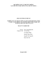 NGHIÊN CỨU XÂY DỰNG CÔNG CỤ QUẢN TRỊ NỘI DUNG (CMS) VÀ BÓC TÁCH THÔNG TIN (ENEWS) TRÊN CÔNG NGHỆ .NET ÁP DỤNG CHO TẠP CHÍ CNTT & TT