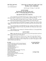 Quyết định Ban hành Quy chế cung cấp trực tuyến các dịch vụ công do bộ công thương quản lí