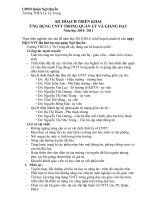 Kế hoạch triển khai ứng dụng CNTT trong quản lí và giảng dạy năm 2010-2011