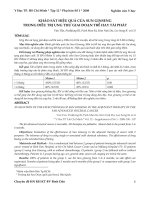 Khảo sát hiệu quả của Sun gíneng trong điều trị ưng thư giai đoạn trễ hay tái phát