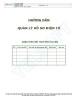 Hướng dẫn quản lý hồ sơ điện tử