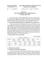 Báo cáo Tình hình thực hiện Đề án 112 tỉnh Quảng Nam giai đoạn 2001-2005