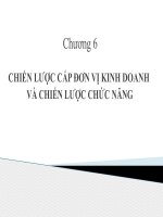 Quản trị chiến lược - Chương 6