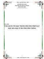 Giáo trình ứng dụng tin học trong phương pháp dạy học ở phổ thông