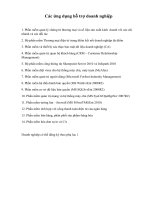 Các ứng dụng hỗ trợ doanh nghiệp