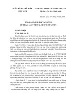 Báo cáo đánh giá tác động dự thảo luật phòng, chống rửa tiền