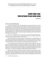 Người thăng long trấn giữ quan ải Bạch Đằng giang