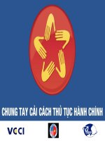 Chung tay cải cách thủ tục hành chính