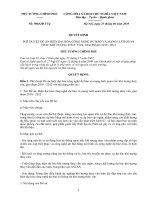 Quyết định phê duyệt đề án hiện đại hóa công nghệ dự báo và mạng lưới quan trắc khí tượng thủy văn giai đoạn 2010-2012