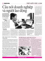 Cầu nối doanh nghiệp và người lao động