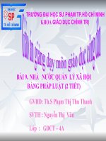 Giáo án giảng dạy giáo dục công dân