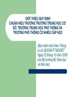 Chuẩn quy định hiệu trưởng