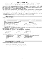 Phiếu thông tin Giải thưởng “Doanh nghiệp ứng dụng công nghệ thông tin hiệu quả 2011