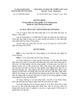 Quyết định Về hợp nhất Sở Công nghiệp và Sở Thương mại  thành Sở công thương thành phố