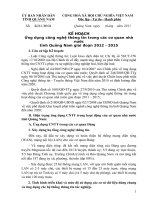 KẾ HOẠCH Ứng dụng công nghệ thông tin trong các cơ quan nhà nước  tỉnh Quảng Nam giai đoạn 2012 - 2015