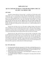 Quản lý rủi ro tín dụng và rủi ro hoạt động cho các tổ chức tài chính vi mô