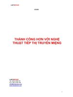 Thành công hơn với nghệ thuật tiếp thị truyền miệng