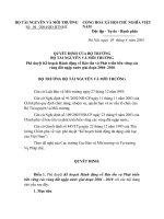 Phê duyệt Kế hoạch Hành động về Bảo tồn và Phát triển bền vững các vùng đất ngập nước giai đoạn 2004- 2010