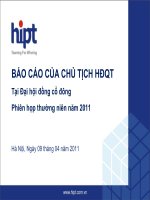 Báo cáo phiên họp thương niên 2011 của Hipt