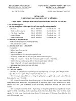 Trường Đại học Thương mại thông báo tuyển sinh Sau đại học đợt 1, năm 2013