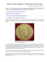 Bổ đề cơ bản Langlands - Công trình toán học vĩ đại