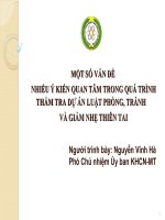Một số vấn đề nhiều ý kiến quan tâm trong quá trình thẩm tra dự án luật phòng tránh và giảm nhẹ thiên tai