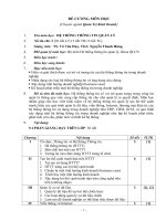 Đề cương môn hệ thống thông tin quản lý