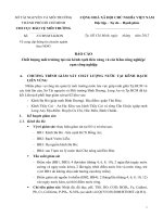 Chất lượng môi trường tại các kênh rạch liên vùng và các Khu công nghiệp/ cụm công nghiệp