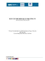 Báo cáo thẻ điểm quản trị công ty