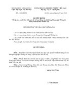 Quyết định Về việc ban hành Quy chế quản lý và hoạt động của hệ thống Công nghệ Thông tin trong Viện đại học mở Hà nội