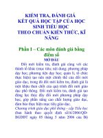 Tài liệu dạy chuẩn kiến thức kĩ năng