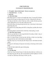 Chuẩn đầu ra ngành quản trị kinh doanh